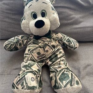 24" Nanco American Dollar Bear Plush USA Money Velvet Stuffed Toy 2007